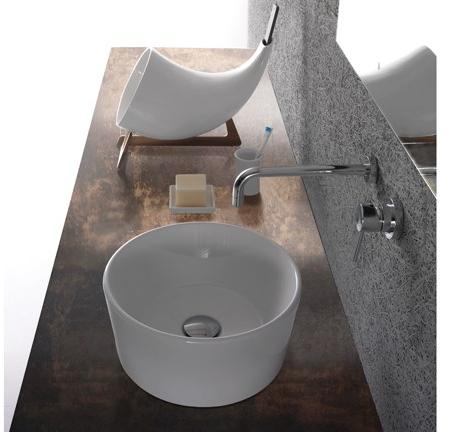 Sc042.bi / fo035.bi Накладная раковина на столешницу  овальная Ceramica Globo FORTY3 - Вид №2