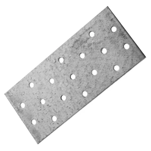 Пластина соединительная 60х140х2 мм, оцинкованная сталь