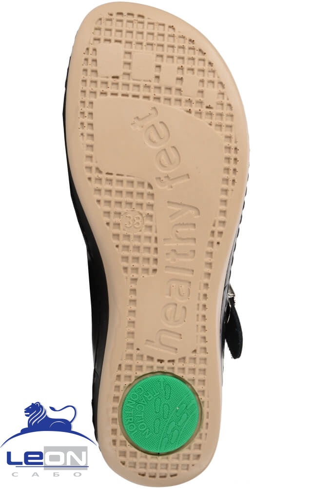 61974 Сабо  женские черные LEON  Медицинская обувь  размер 39  - Вид №1