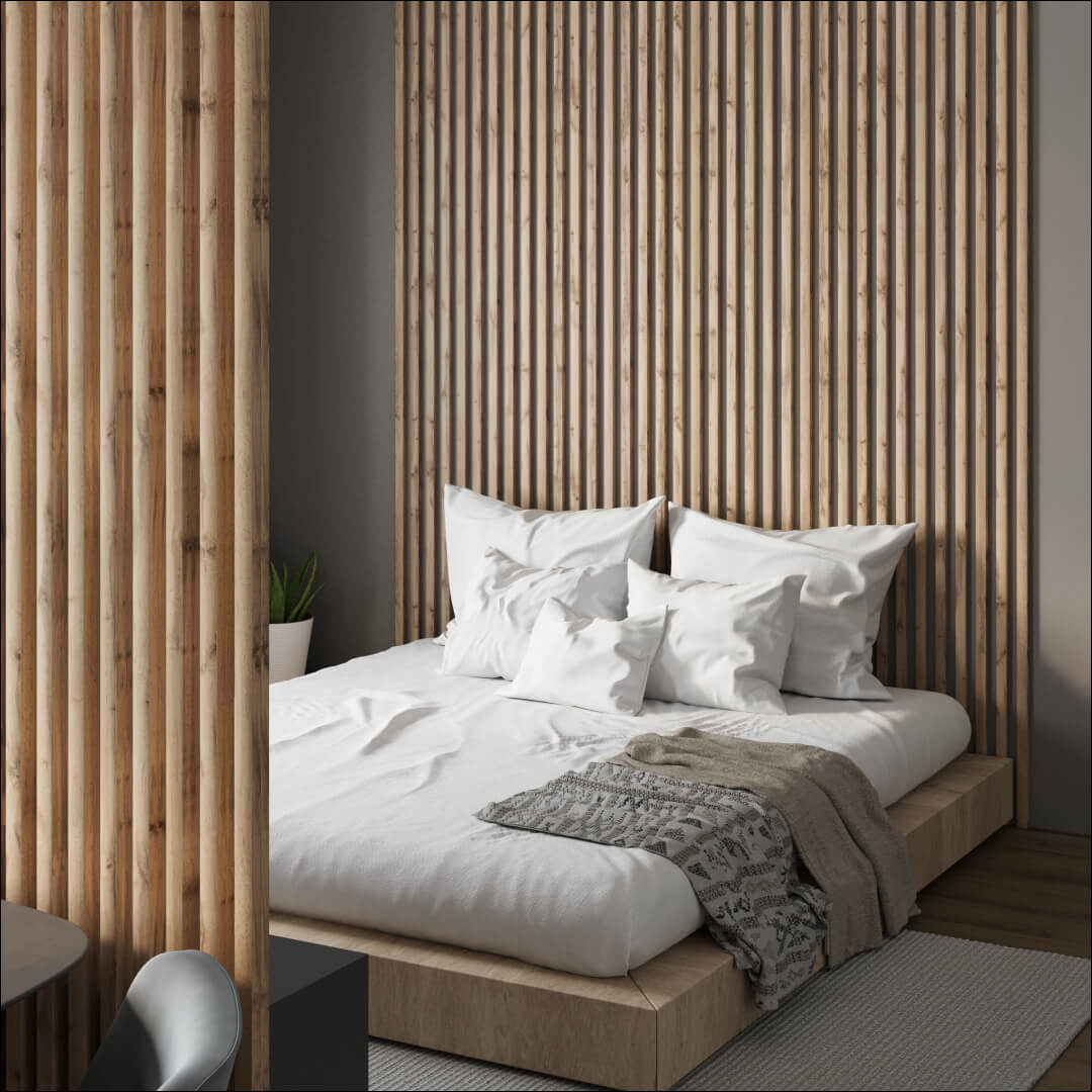 Интерьерная рейка МДФ Stella Милана Light Пекан 20*30*2700 (уп.8шт.) STSR-823 - Вид №6