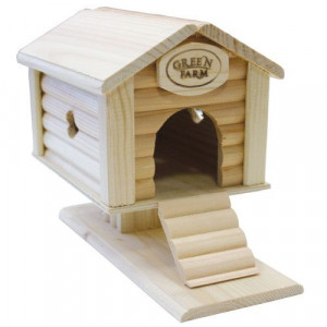 Т0027363 Дом для грызунов Избушка на курьих ножках для мелких грызунов И-605 GREEN FARM