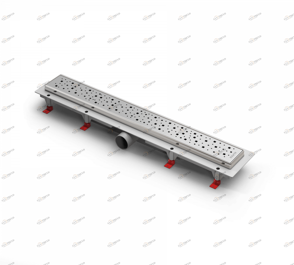 Водоотводящий желоб ALPEN Square ALP-850SN1 с рамкой 