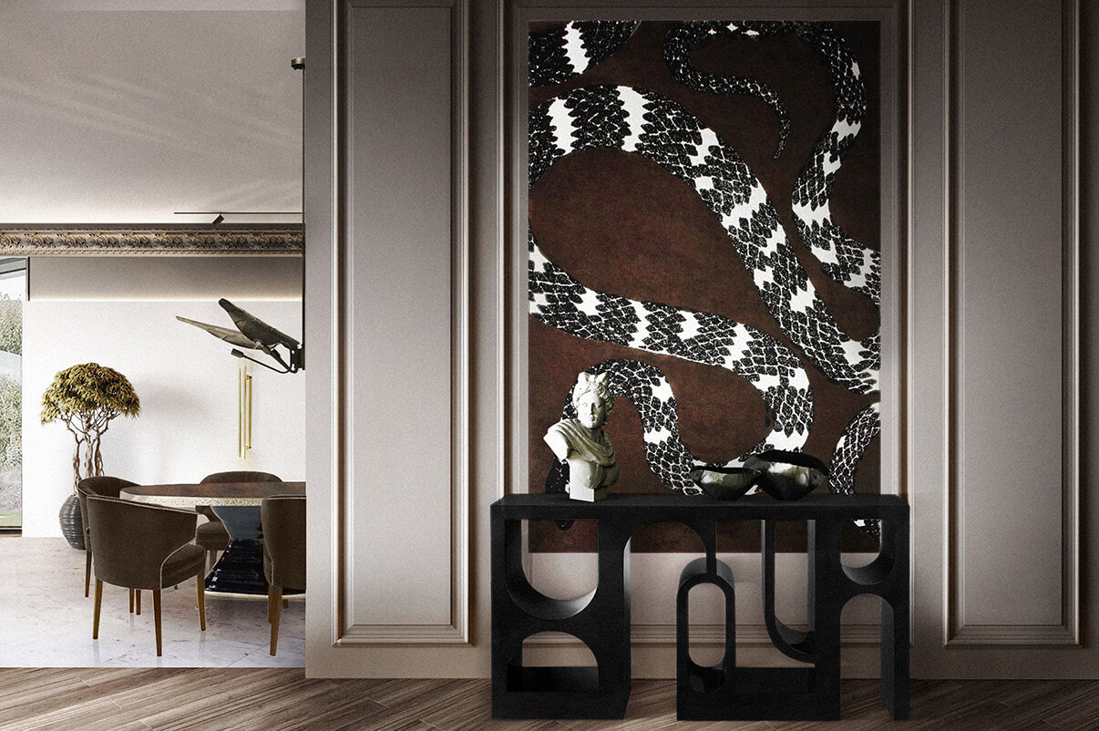 Змея 8 коврик RUG'SOCIETY Botanical 152_386  - Вид №7