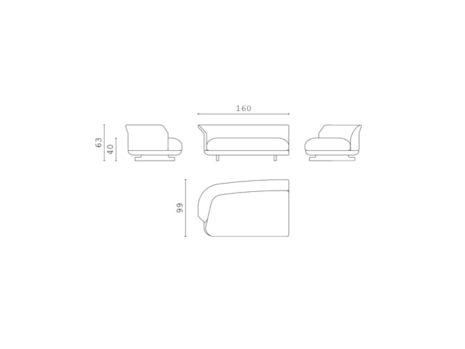 Модульный тканевый диван CPRN HOMOOD Shapes 2025 ARCH-00039487 - Вид №6