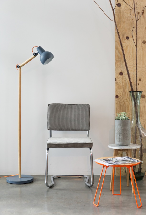 Стул Ridge Kink Rib желтый Zuiver 1100064 - Вид №1