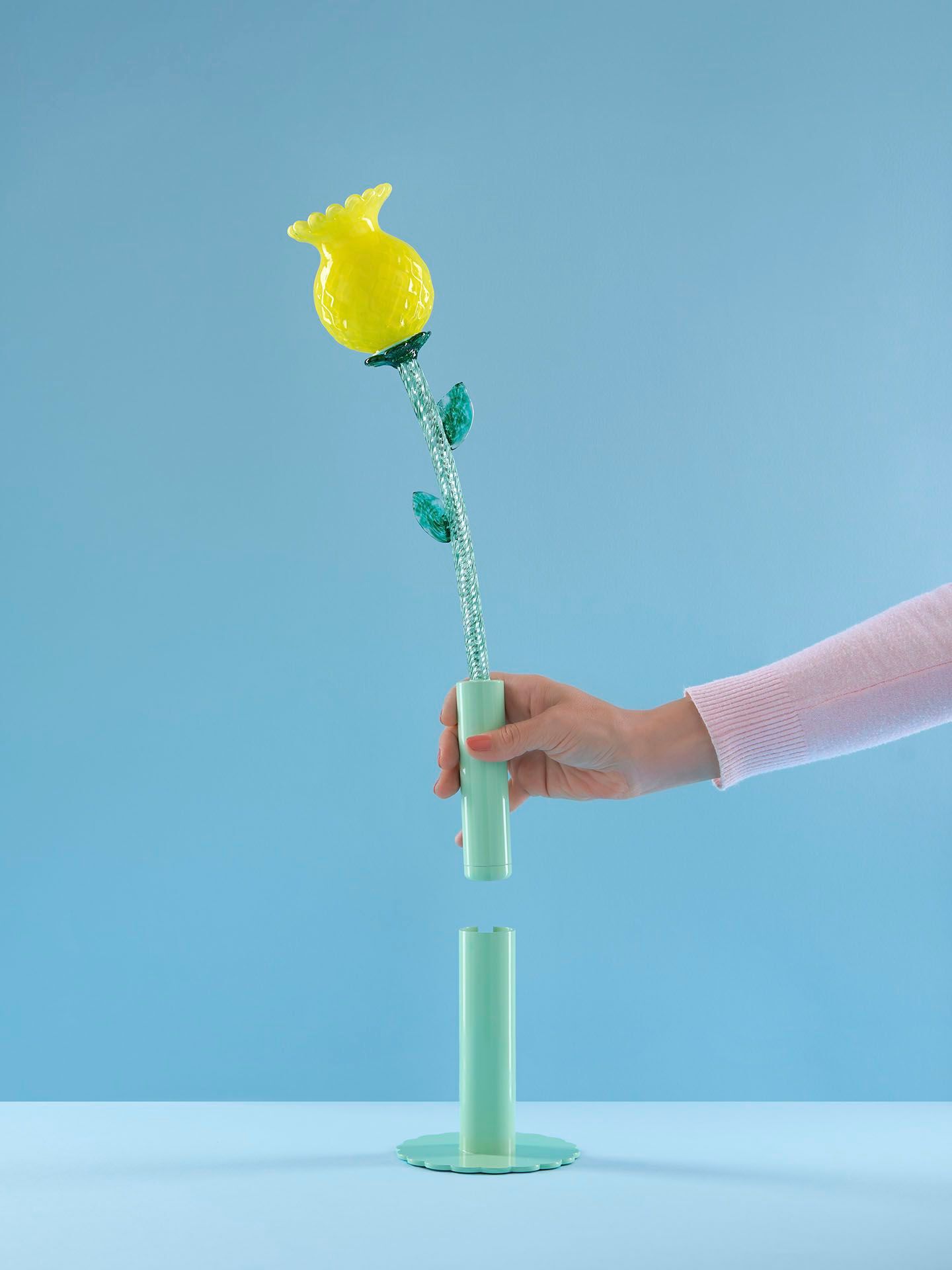 Светодиодная настольная лампа из муранского стекла с батарейным питанием MULTIFORME цветы в Стране Чудес ARCH-00039757 - Вид №2