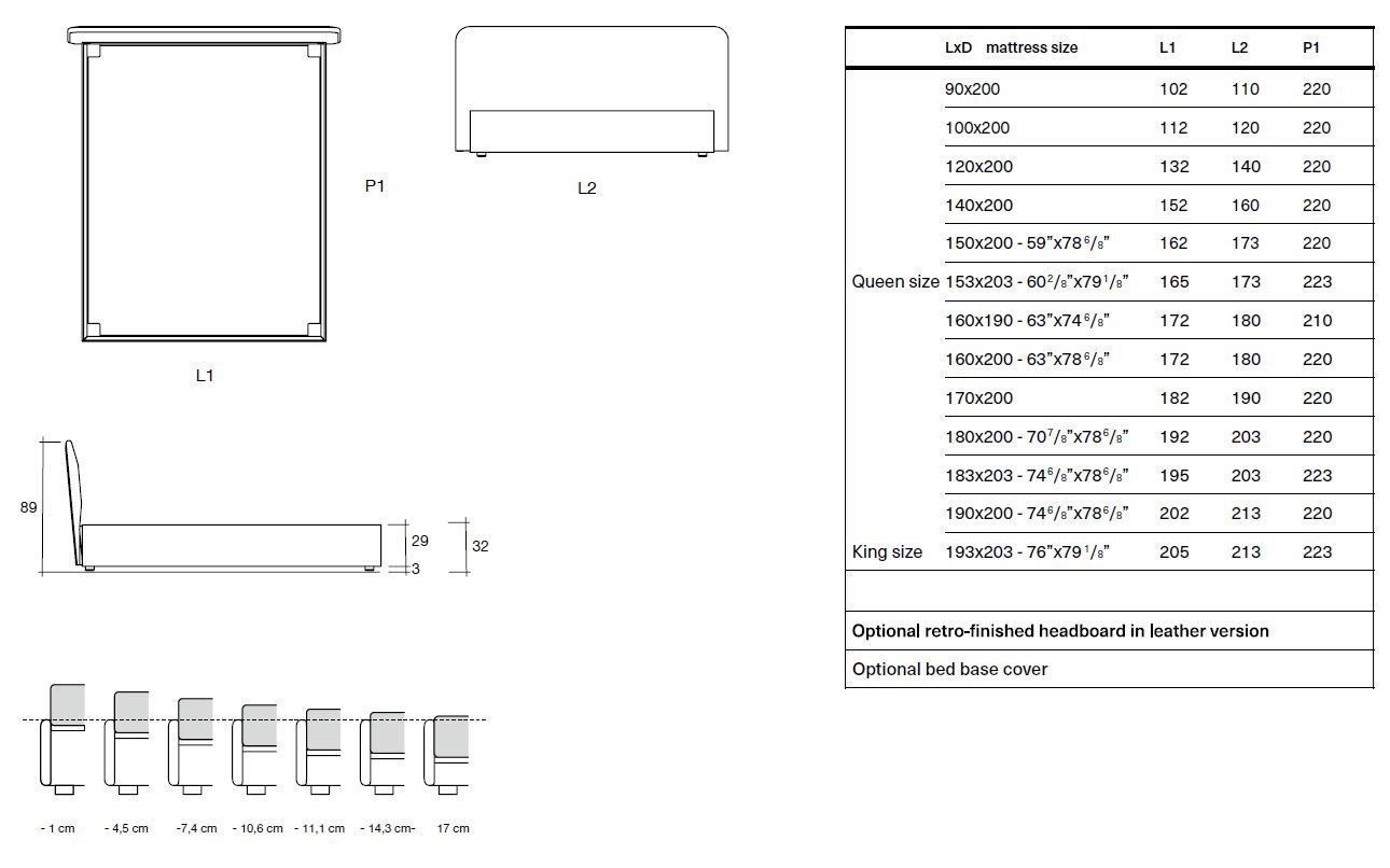 Двуспальная кровать для хранения ткани Kristalia Clapis ARCH-00027409 - Вид №6