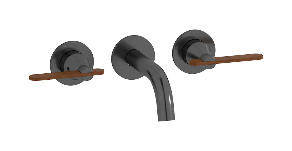 Смеситель встроенный для раковины WE ARE IB oh397is Brushed Black Chrome Soho