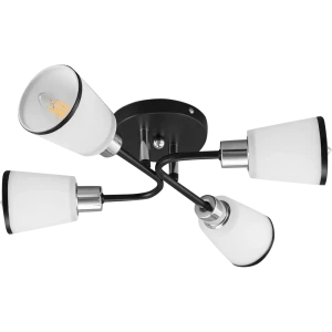 Люстра потолочная JLIGHT JESSY 4 лампы 16 м², цвет черный 84534229 STLM-2196590