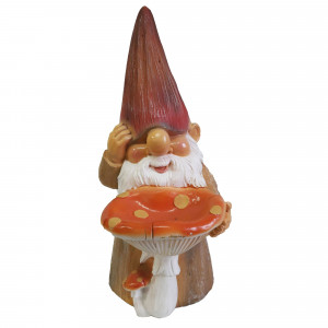 84549157 Фигура садовая «Гном с грибом» средний высота 40 см