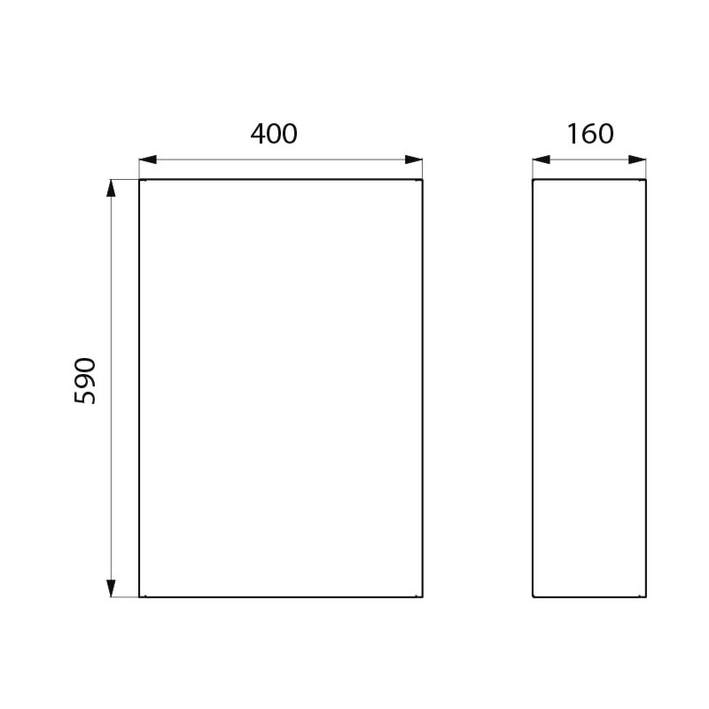 510463S Настенная мусорная корзина из нержавеющей стали 304, 38 литров DELABIE  - Вид №1