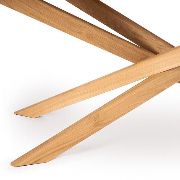 Ethnicraft Овальный журнальный столик из дуба Oak mikado 50544 - Вид №1