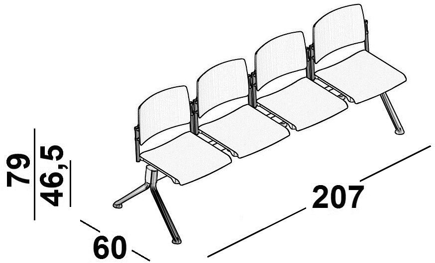 Luxy Сиденье на балке перекрытия из полипропилена Essenziale sun-id-1396565 - Вид №3