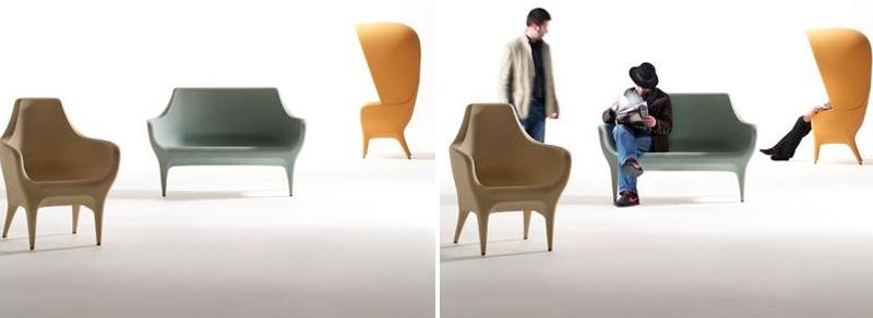 BD Barcelona Design Садовое кресло из полиэтилена с подлокотниками Showtime sun-id-1413315 - Вид №3