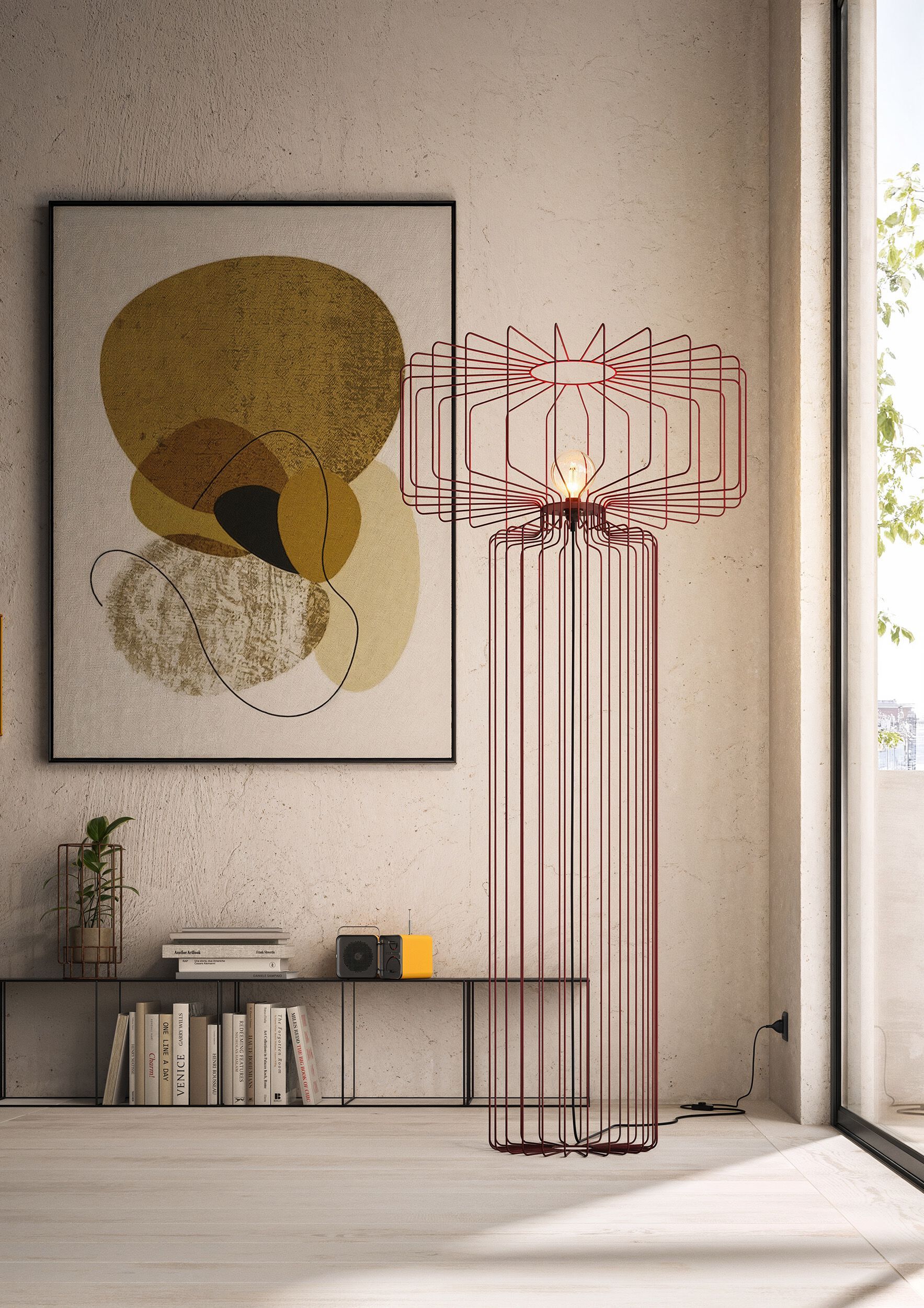 Торшер из железного прута Pipedesign he LEI LALTRA ARCH-00037424 - Вид №4