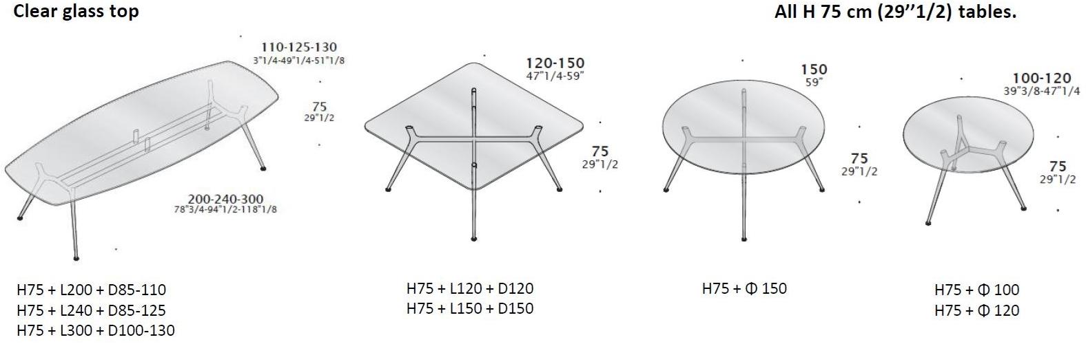 ESTEL GROUP Стол для совещаний прямоугольный стеклянный P016 sun-id-1427425 - Вид №4