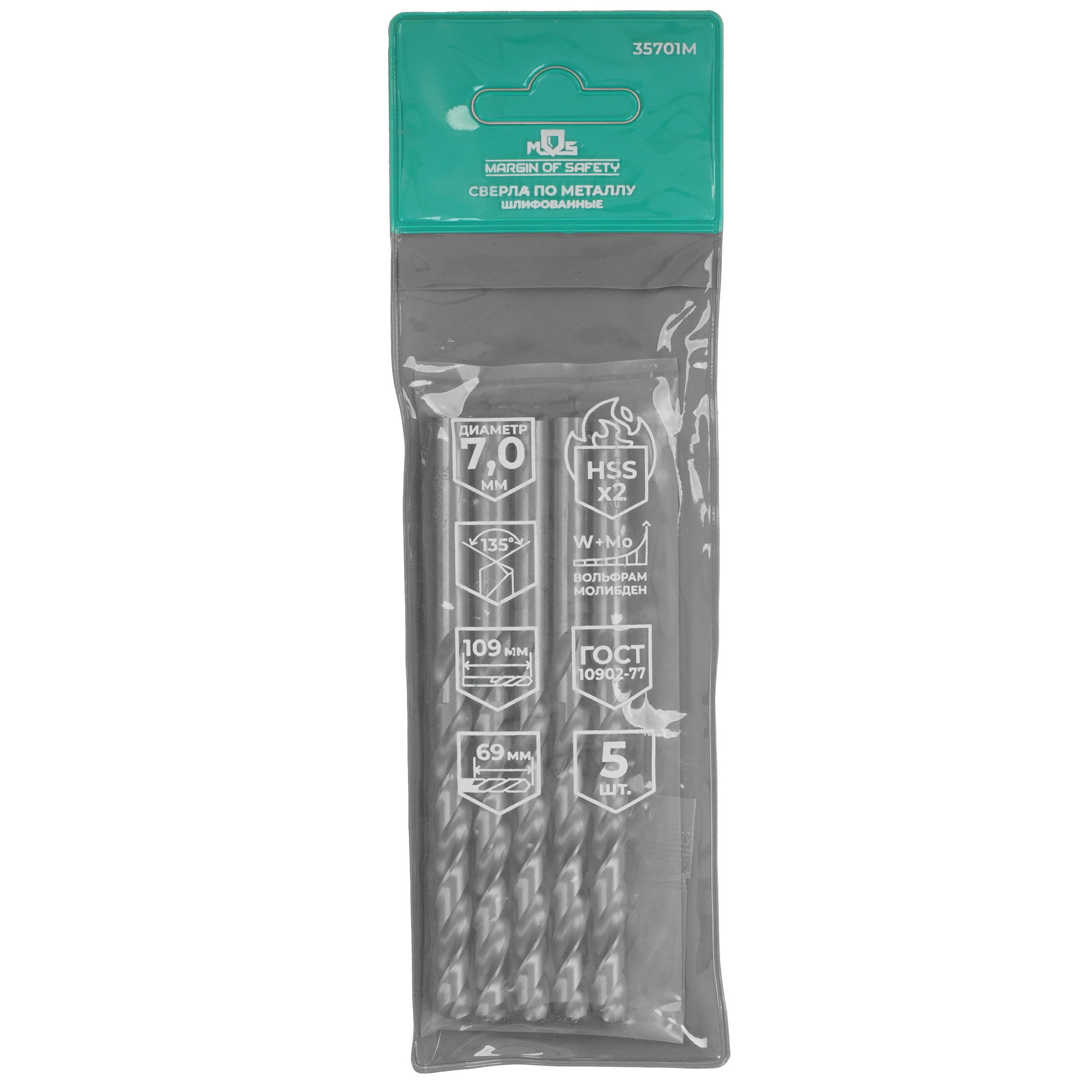 Набор сверл MOS 35701М 9256484 STDN-0127116 - Вид №3