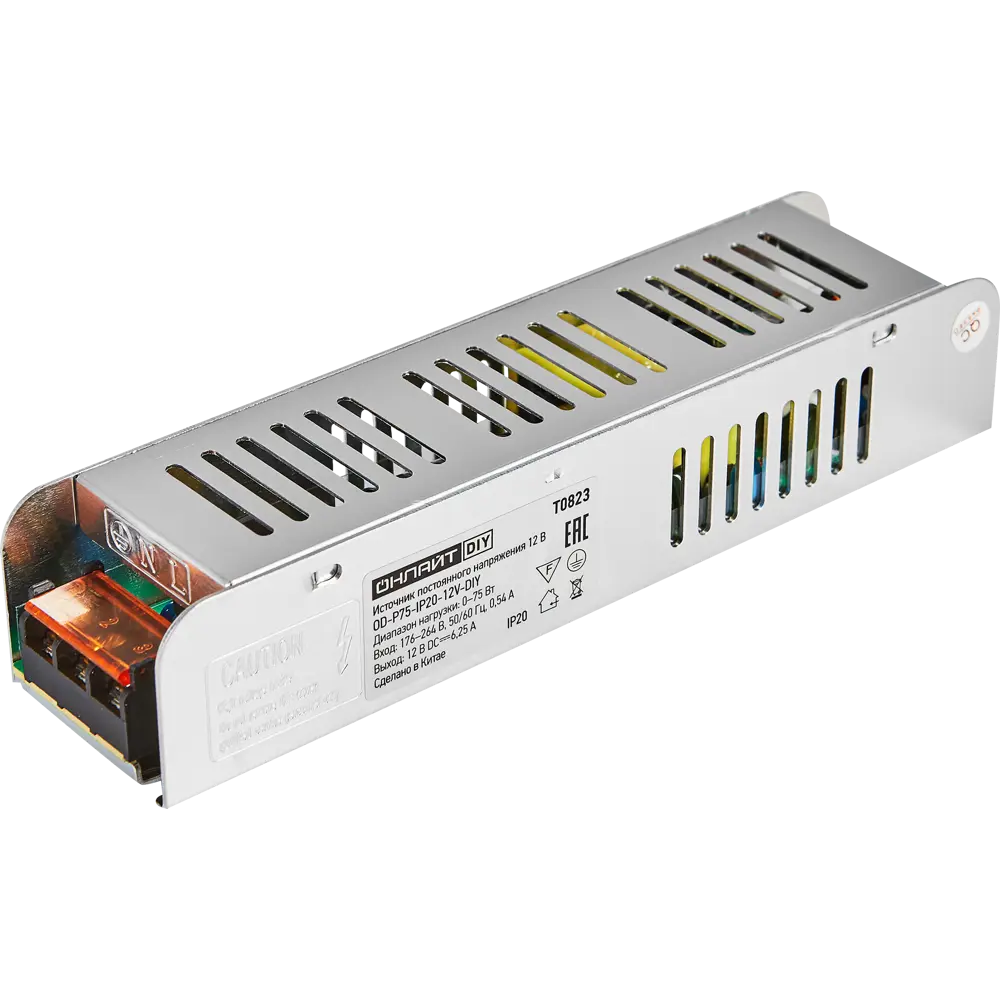 Блок питания Santreyd OD-P75-IP20-12V для светодиодных лент 75Вт 89348151 STLM-0904660