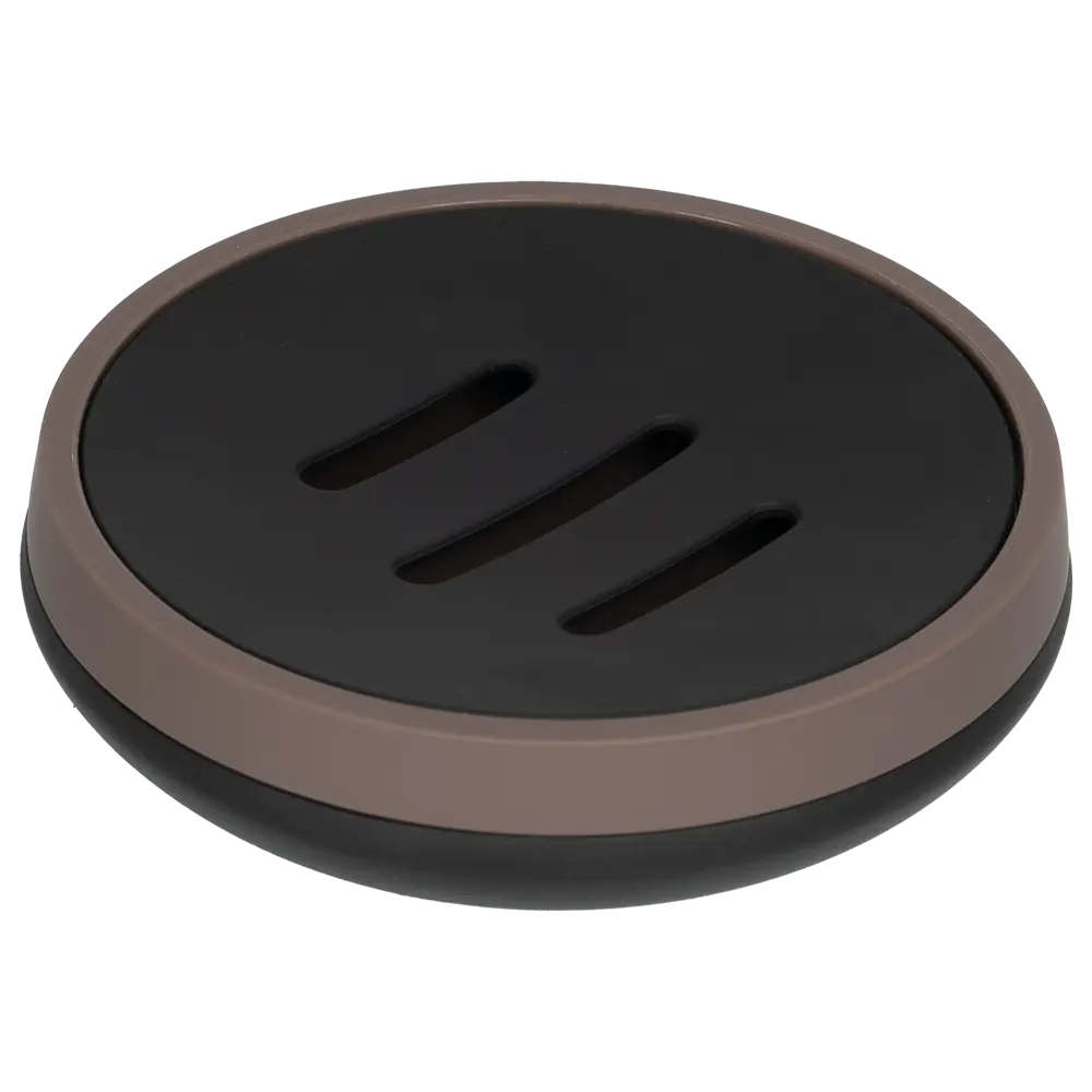 Мыльница Swensa Lary овальная матовая коричневая 89380216 STLM-1565824