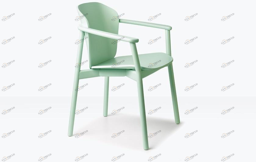SCAB DESIGN Деревянный стул с подлокотниками Finn sun-id-1394915