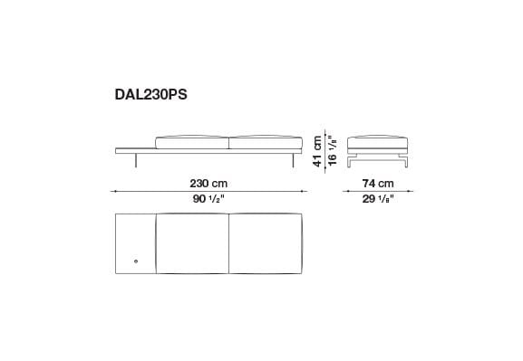 3-местный тканевый диван с полуостровом B&B Italia док ARCH-00061121 - Вид №163