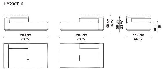 B&B Italia Outdoor Садовый диван из модульной ткани sun-id-1410409 - Вид №24