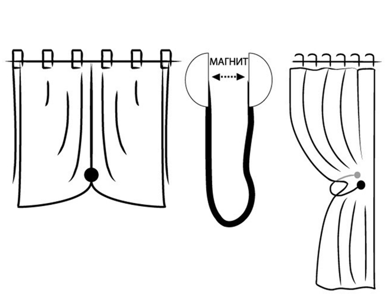 83733624 Клипса магнитная с тросом Шебби венге золото шарм STLM-0043887 Santreyd  - Вид №1