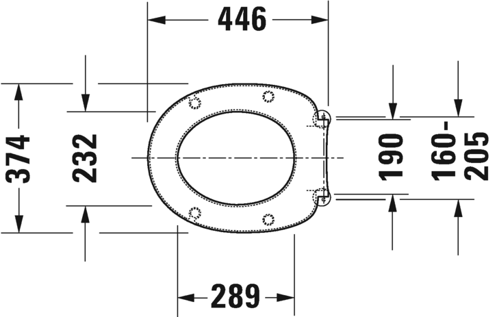 0064204700 Крышка сиденье для унитаза Duravit Duraplus - Вид №3