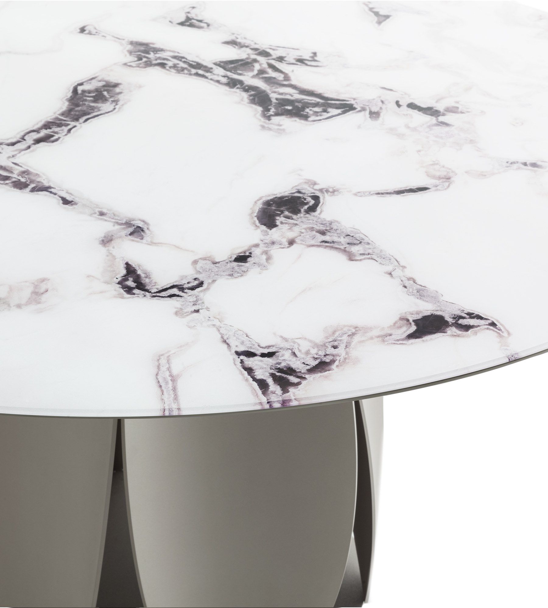 Стол с закаленным стеклом и металлическим основанием Morica Design Высокая мода ARCH-00040703