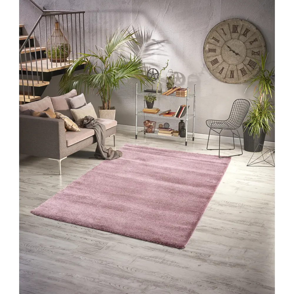 Ковер полипропилен Rubin 7010 80x150 см цвет розовый 85638972 STLM-2061307 Santreyd 