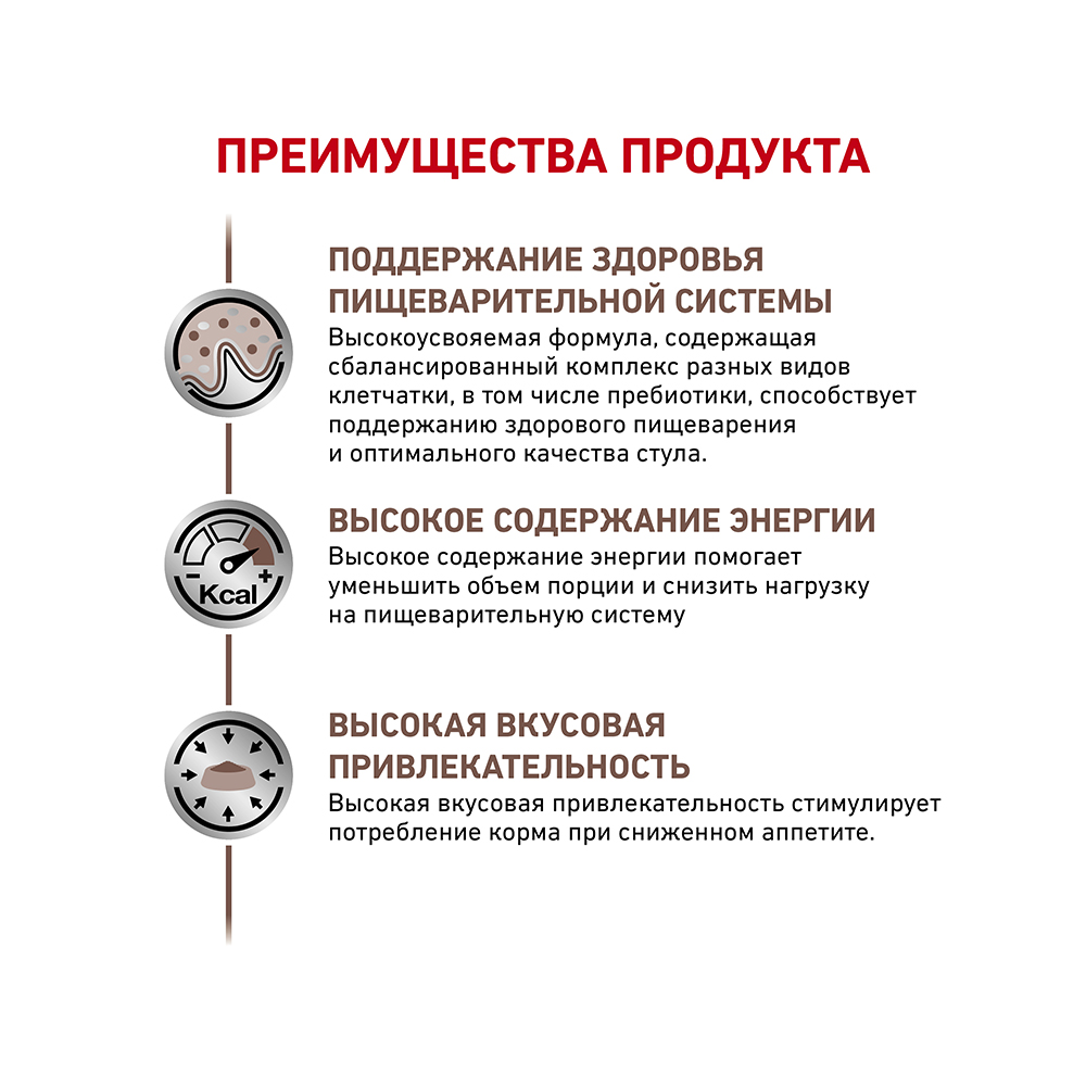 Т0055688 Корм для собак Vet Diet Gastro Intestinal GI25 при нарушениях пищеварения, птица сух. 2кг ROYAL CANIN  - Вид №4