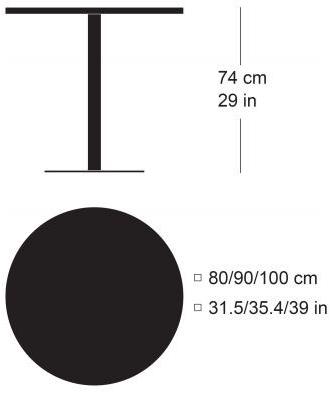 horgenglarus Круглый стол из массива дерева  T-2003  - Вид №1