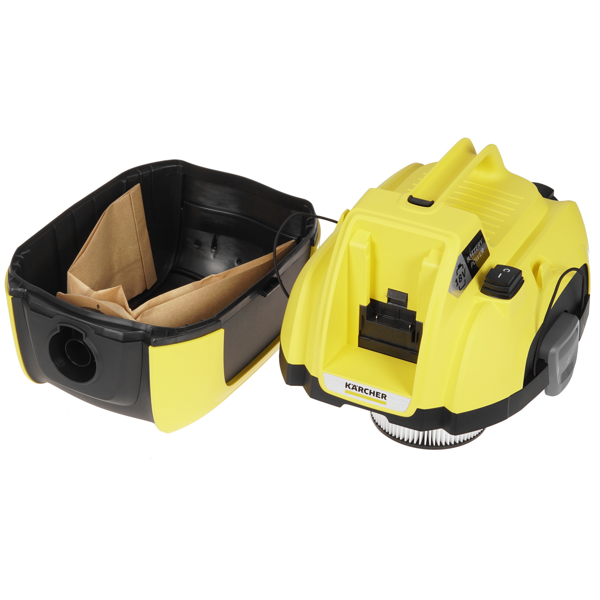 Хозяйственный пылесос аккумуляторный Karcher WD 1 Compact Battery , Без ЗУ, Без АКБ 5322801 STDN-0006087 - Вид №6