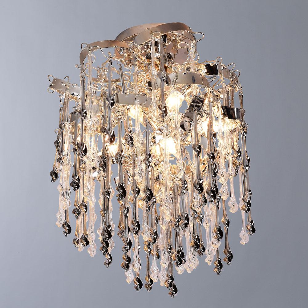 Потолочная люстра Divinare Salice 3150/02 PL-6 DIVINARE ДИЗАЙНЕРСКИЕ, SALICE 328418 Хром;прозрачный  - Вид №2