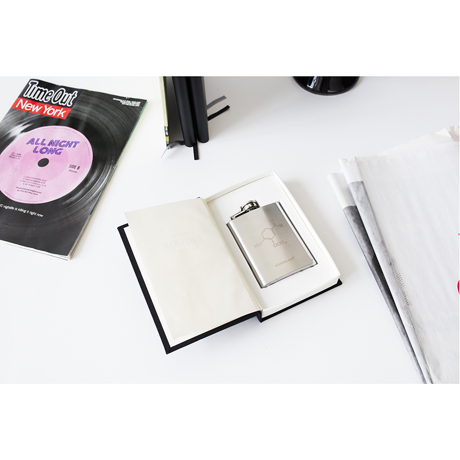 BA24 Фляга Учебник по химии, 100 мл Kikkerland  - Вид №9