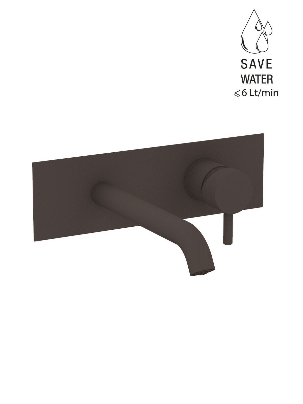 Настенный однорычажный смеситель для раковины с ограничителем расхода Rubinetterie Frattini Pepe XL ARCH-00076573 - Вид №34