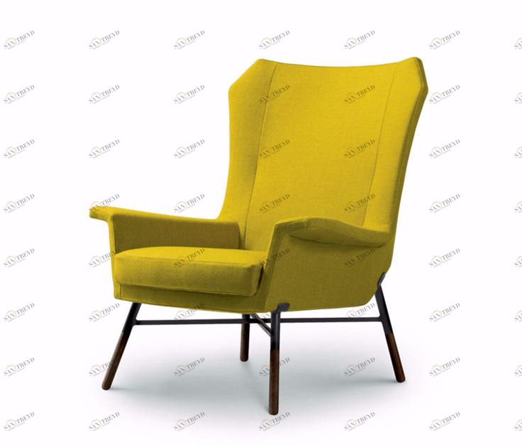 arflex Кресло с обивкой из ткани с подлокотниками sun-id-1397713