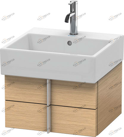 VA628401212 Тумбочка подвесная Vero Air #VA6284 484 x 431 мм Дуб брашированный, натуральный шпон Duravit