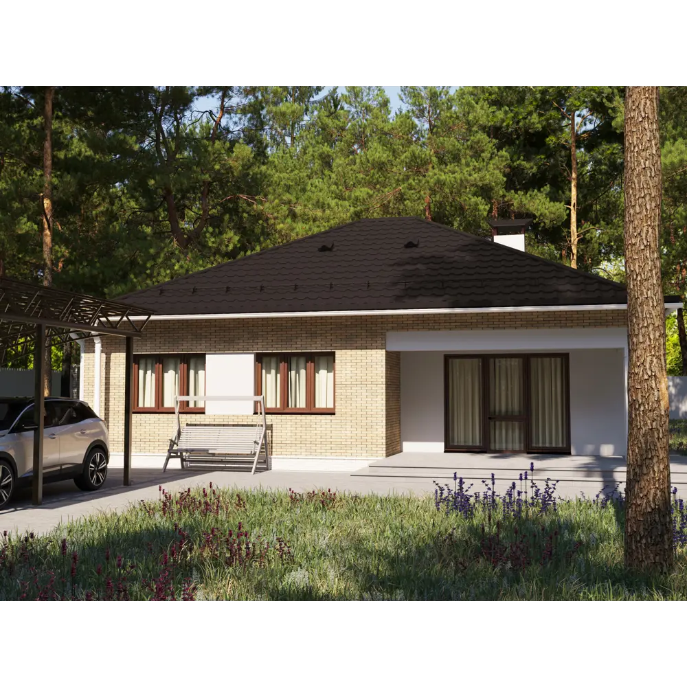 Металлочерепица 0.5 мм ГОСТ 2250x1180 мм RR32 коричневый 89334792 STLM-2024606 Grand Line  - Вид №2