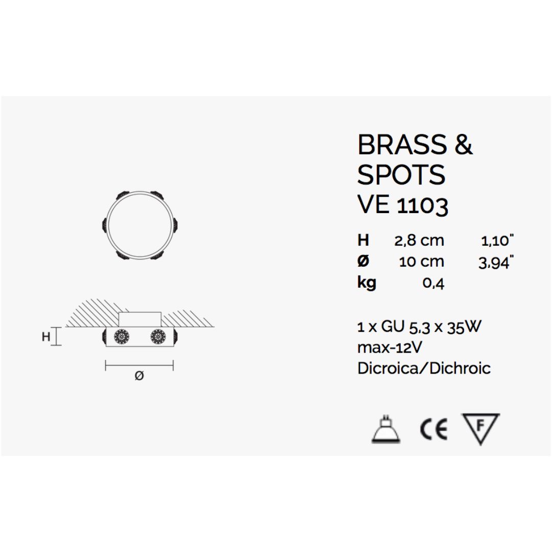 Masiero VE 1103 встраиваемый потолочный ve1103 - Вид №2