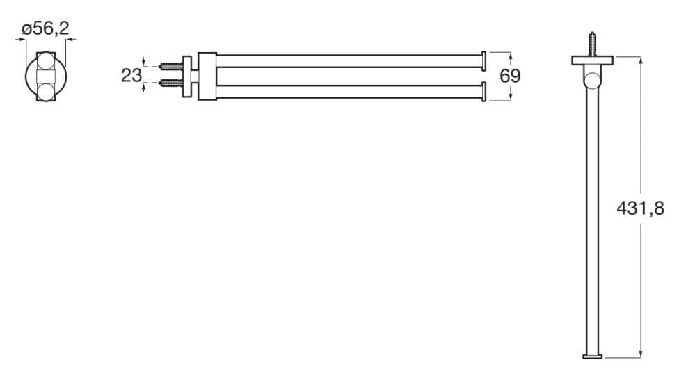 Металлический держатель для полотенец Roca Hotels ARCH-00070766 - Вид №6