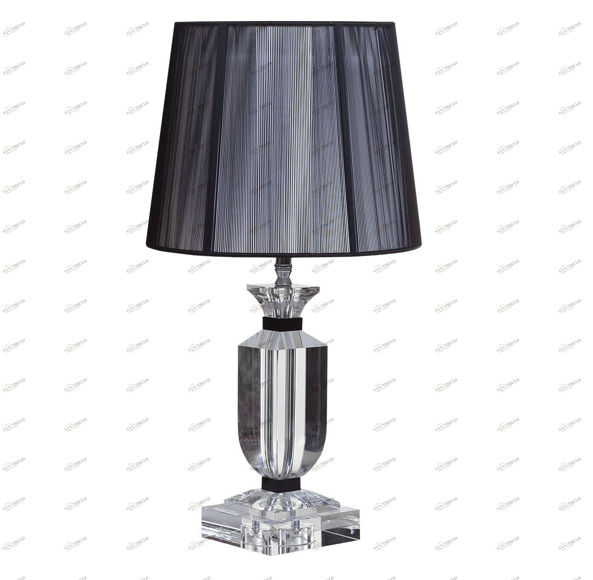 Лампа настольная Aero Black X381216 GARDA DECOR ВАЗА 039963 Прозрачный;черный 