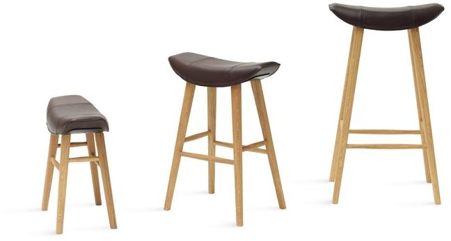 Freifrau Кожаный барный стул с подставкой для ног sun-id-1433775 - Вид №1