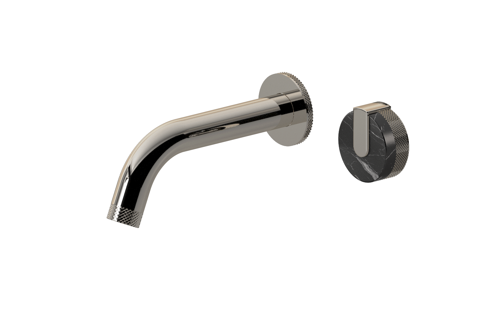 E-11535-R2MB-L1PN-PN Настенный прогрессивный смеситель скрытого монтажа для раковины GRAFF MOD+