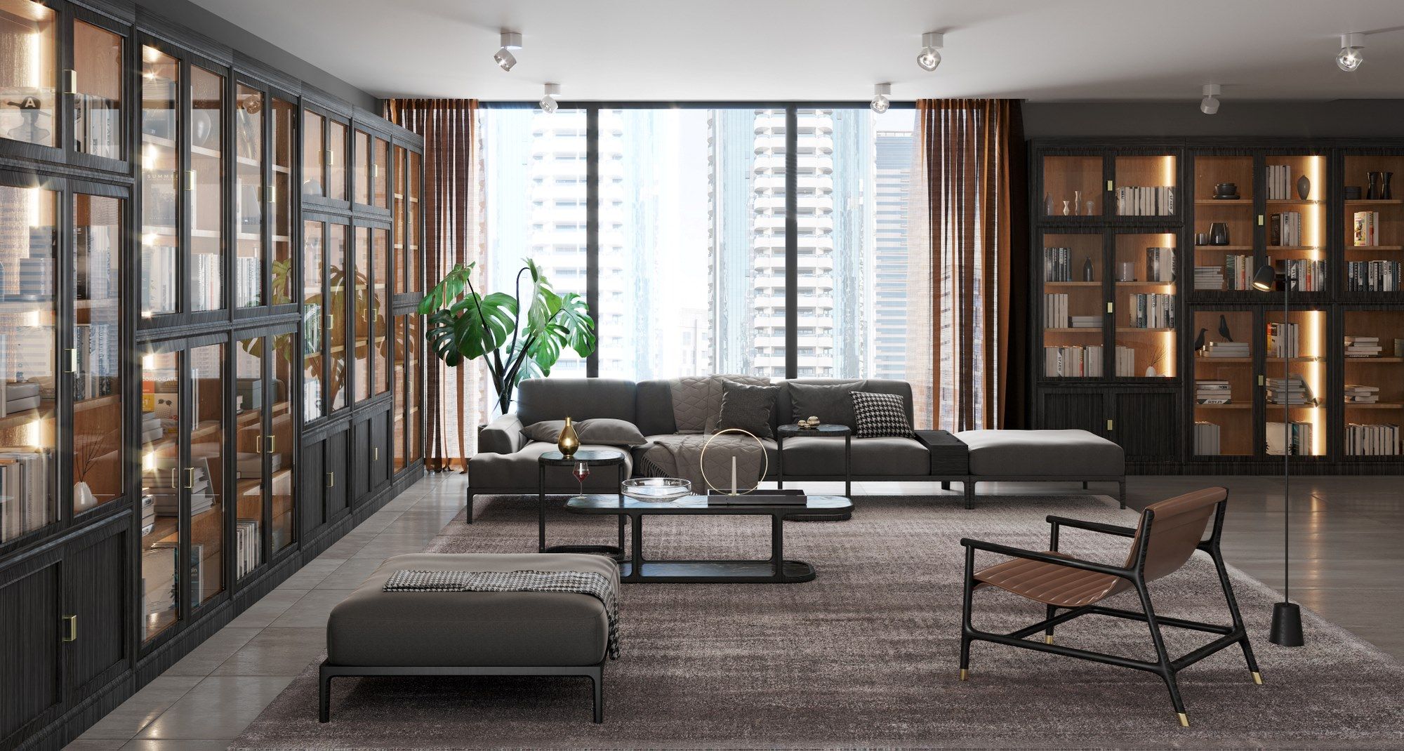 Тканевый диван с полуостровом Morelato ARCH-00067111 - Вид №2