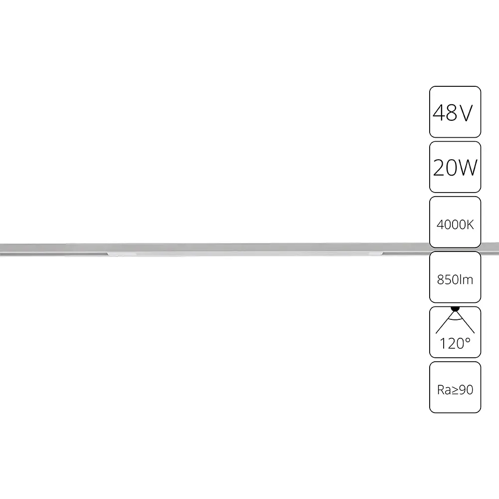 Arte Lamp Lineetta — линейный трековый светильник с нейтральным белым светом 4000K 89376485 STLM-1568120