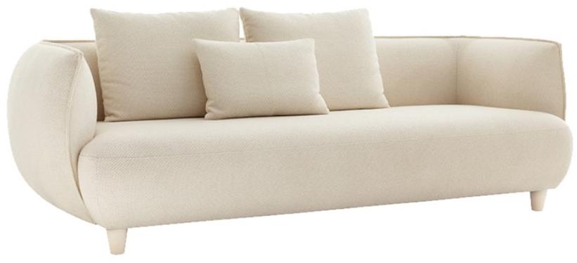 HC28 Cosmo Мягкий 3-х местный диван из ткани Round 31f005 - Вид №1