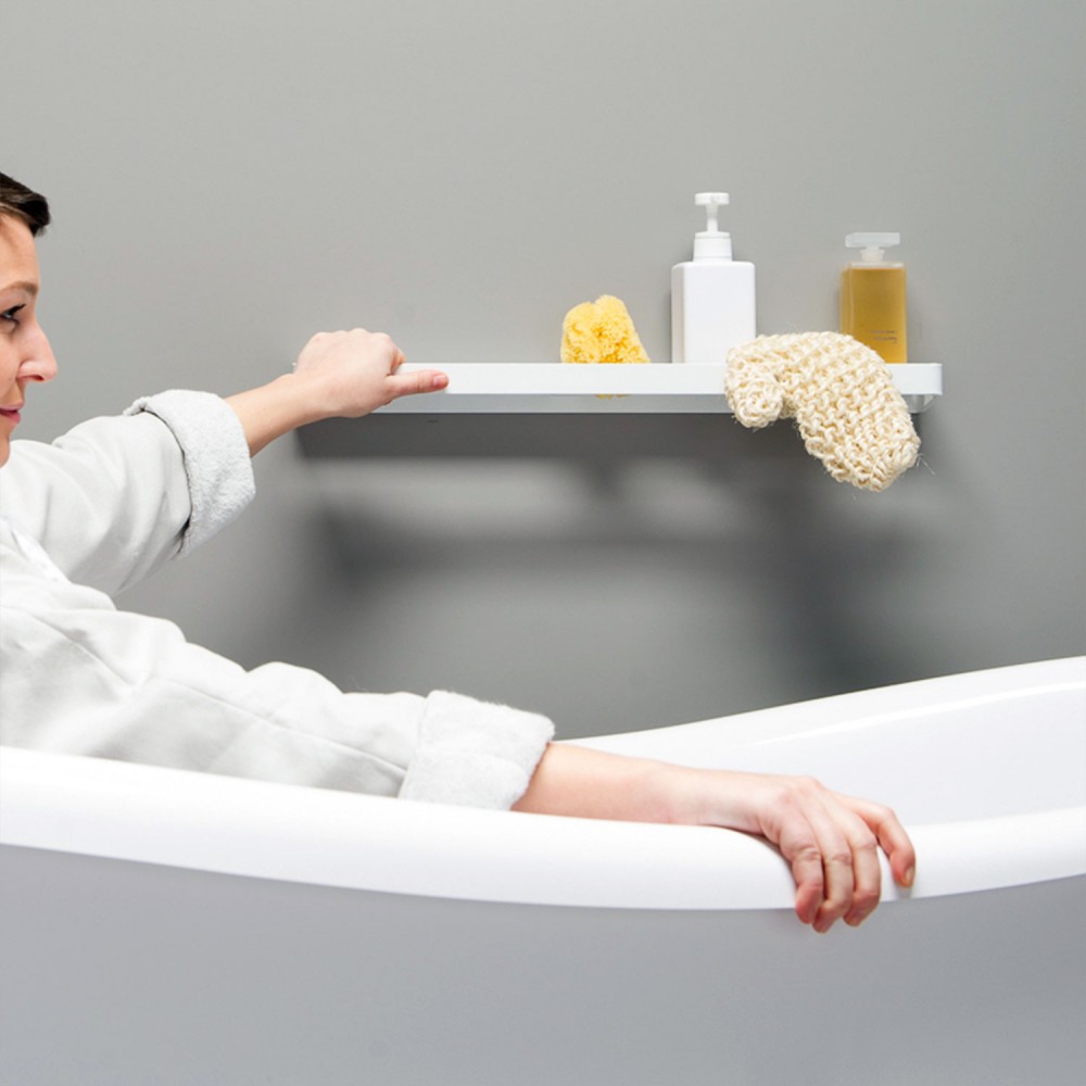 EVBR450EVER Life Design Полка и полотенцедержатель 45 см - Brunt Brunt Непрозрачный белый - Вид №11