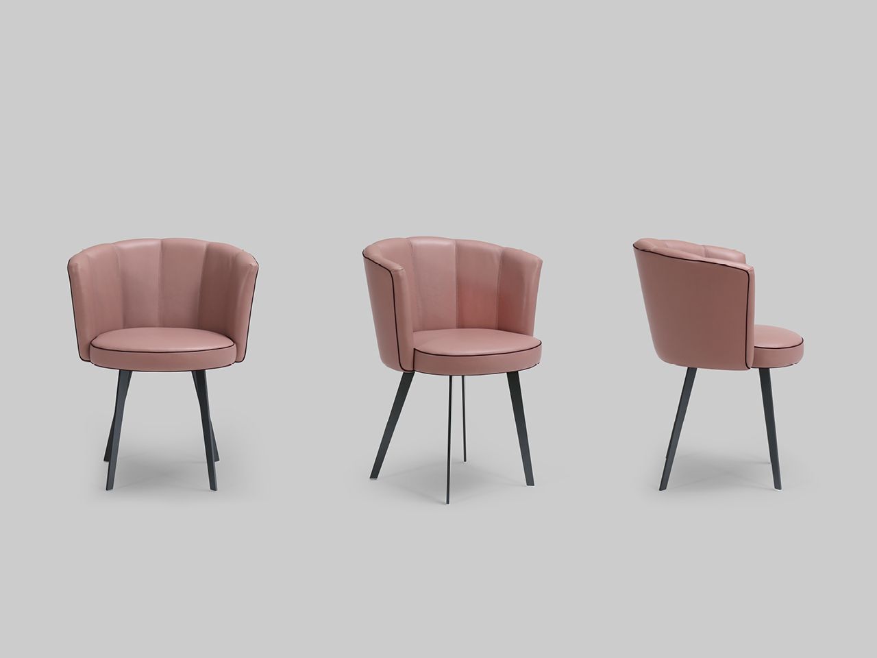 Кожаный мягкий стул с подлокотниками Borzalino Diva ARCH-00032839 - Вид №9