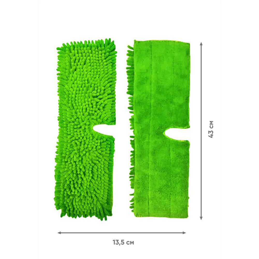 Насадка для швабры Хозяюшка Мила двухсторонняя 41x12 см В ХОЗЯЙСТВЕ ХОРОША ХОЗЯЮШКА МИЛА STLM-2064964 - Вид №2